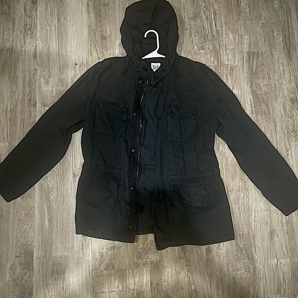 GAP Men’s Large Navy Military Trench Jacket